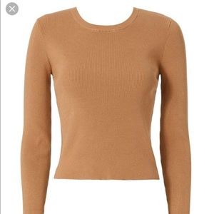 ALC tan ribbed sweater size M worn once